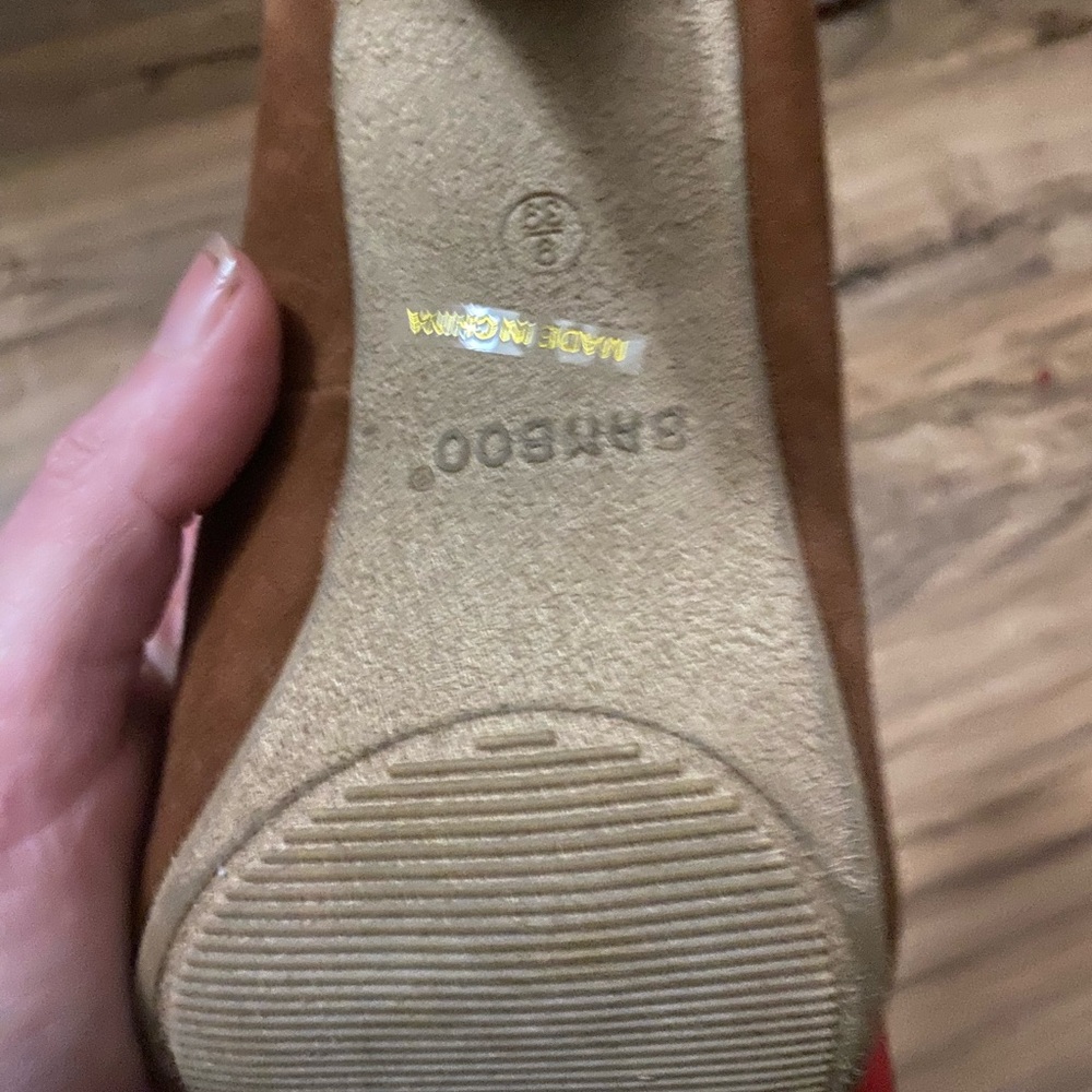Bamboo shoes never worn